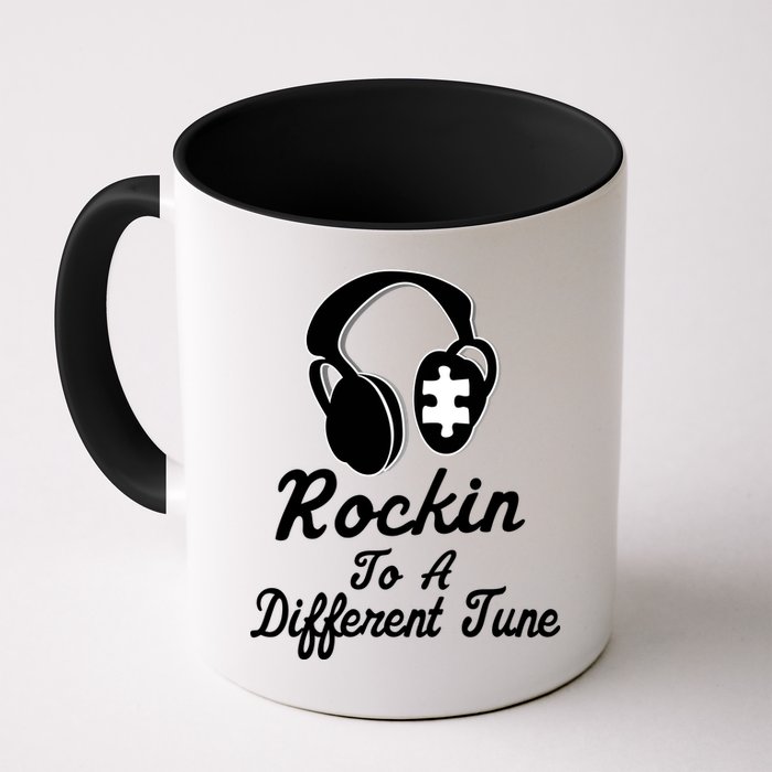 Rockin' To A Different Tune Autism Mug