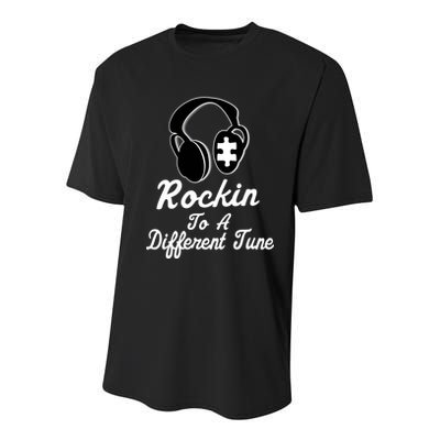 Rockin' To A Different Tune Autism Youth Performance Sprint T-Shirt