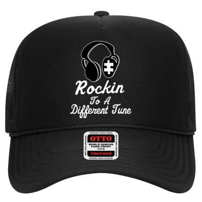 Rockin' To A Different Tune Autism Trucker Hat