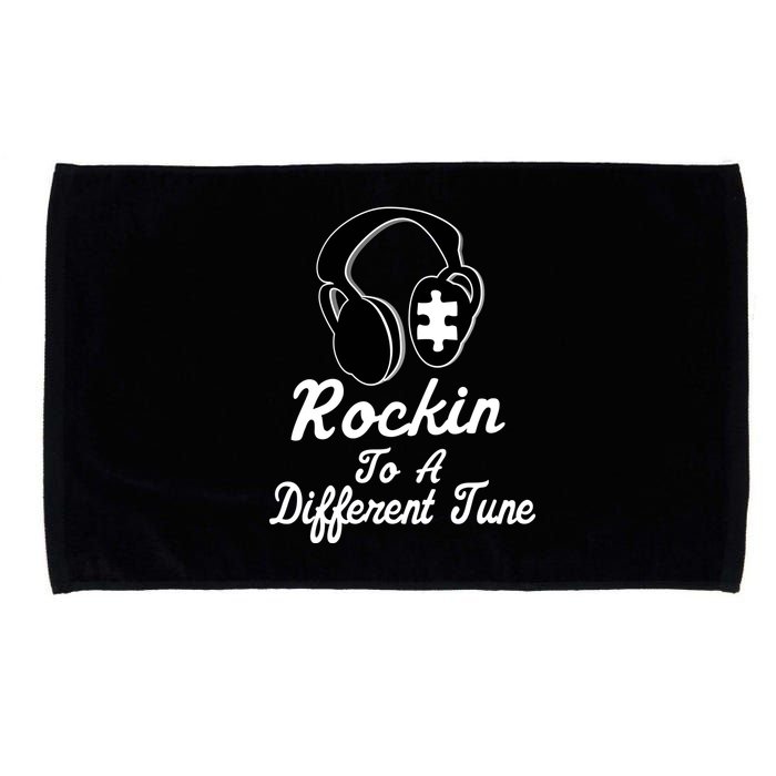 Rockin' To A Different Tune Autism Microfiber Hand Towel
