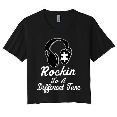 Rockin' To A Different Tune Autism Crop Top