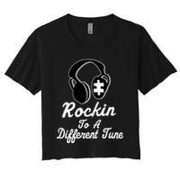 Rockin' To A Different Tune Autism Crop Top