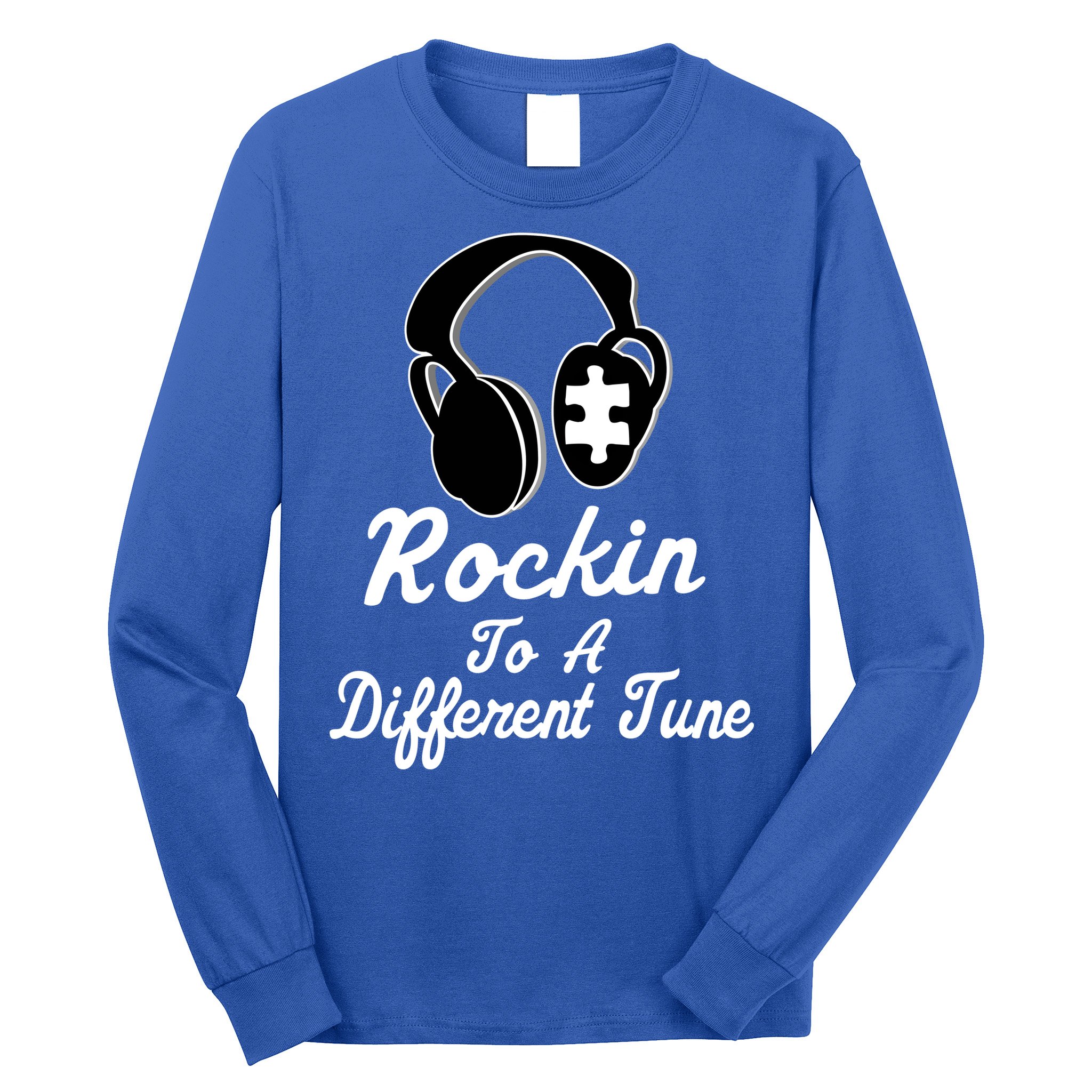 Rockin' To A Different Tune Autism Long Sleeve Shirt