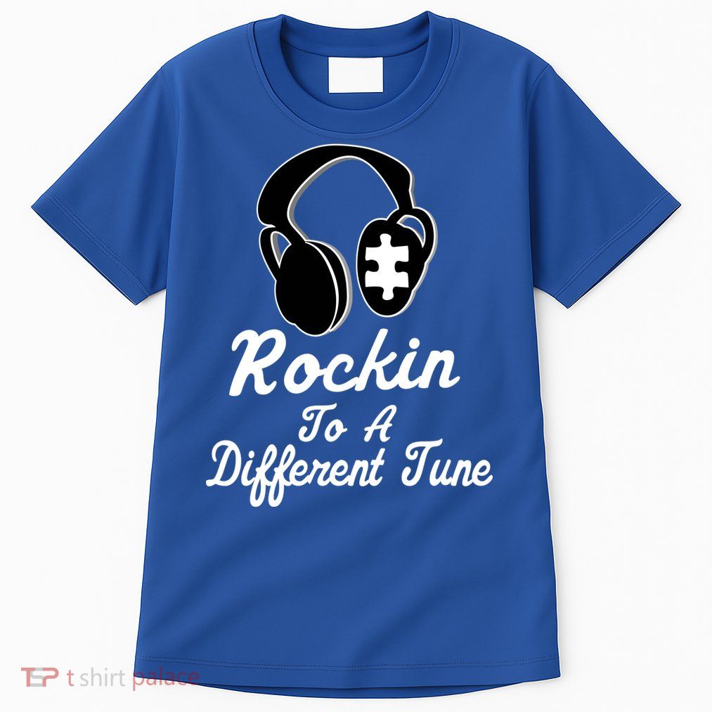 Rockin' To A Different Tune Autism Tall T-Shirt