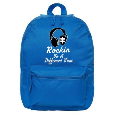 Rockin' To A Different Tune Autism 16 in Basic Backpack