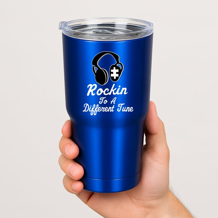 Rockin' To A Different Tune Autism Tumbler