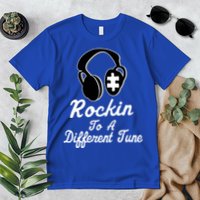 Rockin' To A Different Tune Autism Premium T-Shirt