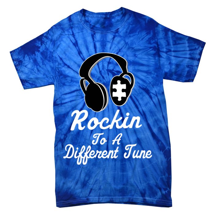 Rockin' To A Different Tune Autism Tie-Dye T-Shirt