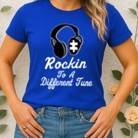 Rockin' To A Different Tune Autism Womens T-Shirt