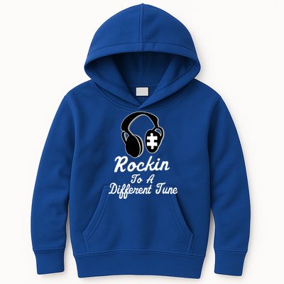 Rockin' To A Different Tune Autism Kids Hoodie