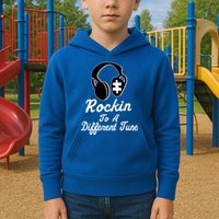 Rockin' To A Different Tune Autism Kids Hoodie