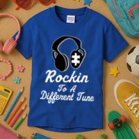 Rockin' To A Different Tune Autism Kids T-Shirt