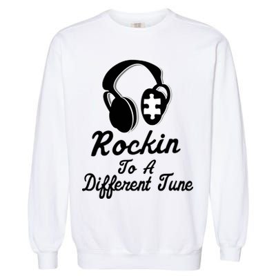 Rockin' To A Different Tune Autism Garment-Dyed Sweatshirt