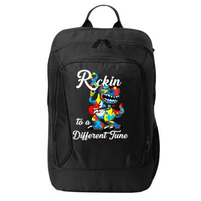 Rockin To A Different Tune Autism Dinosaur City Backpack