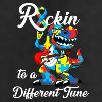 Rockin To A Different Tune Autism Dinosaur 15oz Campfire Ceramic Mug