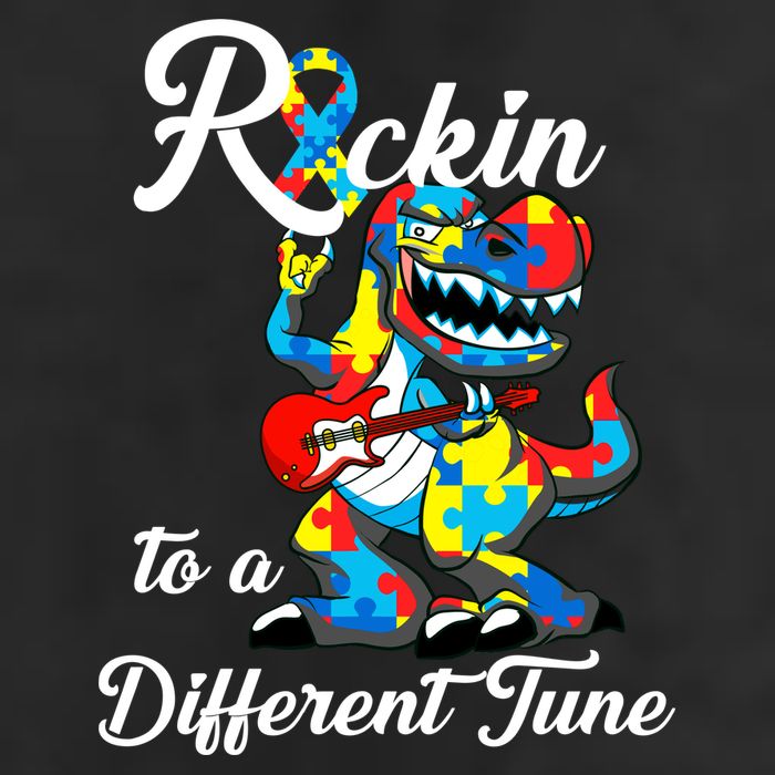 Rockin To A Different Tune Autism Dinosaur 15oz Campfire Ceramic Mug