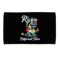 Rockin To A Different Tune Autism Dinosaur Microfiber Hand Towel