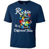 Rockin To A Different Tune Autism Dinosaur Performance Shirt