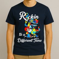 Rockin To A Different Tune Autism Dinosaur T-Shirt