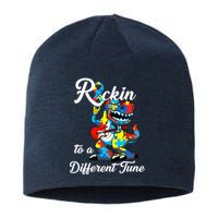 Rockin To A Different Tune Autism Dinosaur Sustainable Beanie