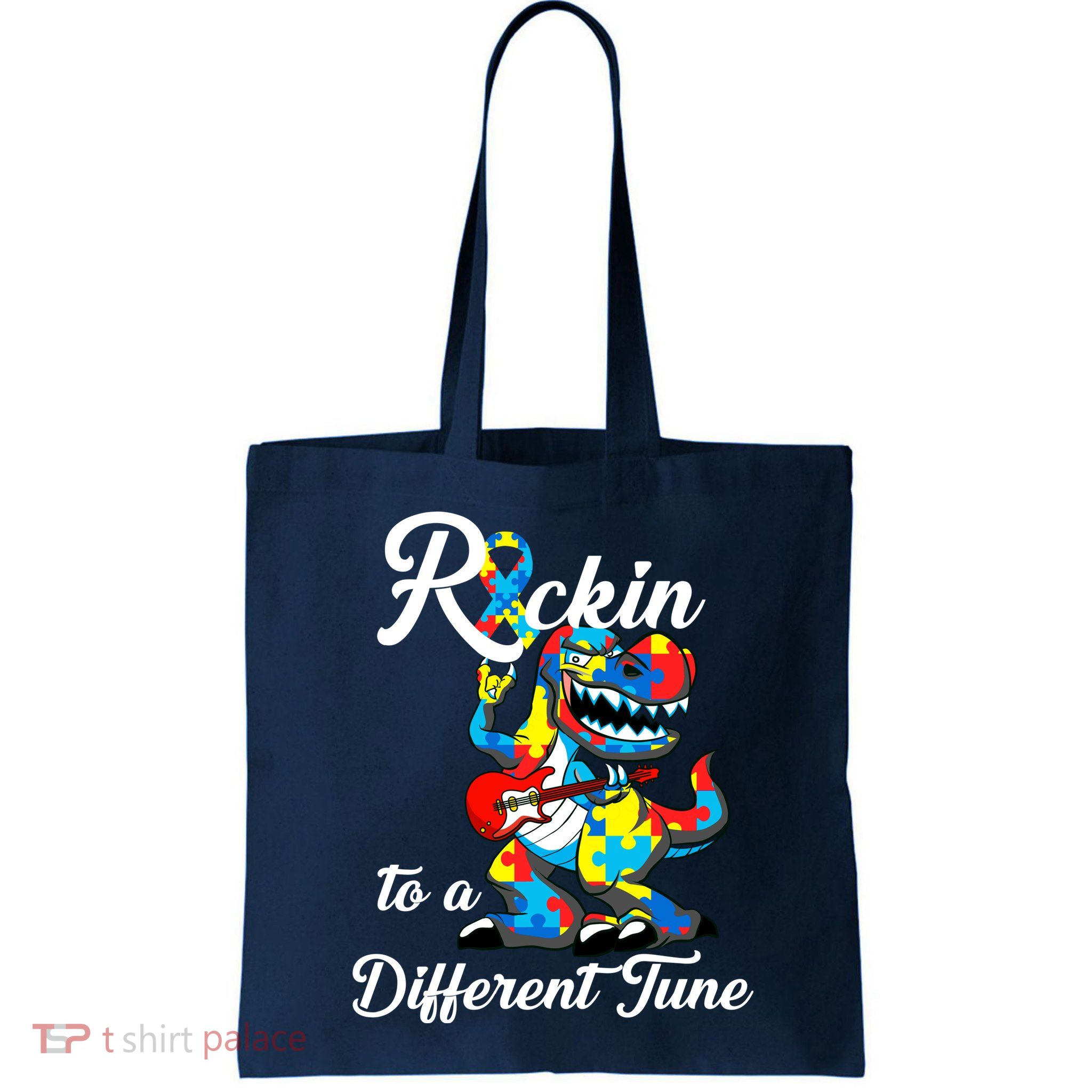 Rockin To A Different Tune Autism Dinosaur Bag