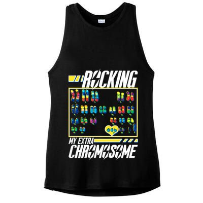 Rocking My Extra Chromosome Ladies PosiCharge Tri-Blend Wicking Tank