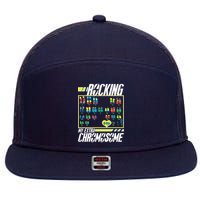 Rocking My Extra Chromosome 7 Panel Mesh Trucker Snapback Hat