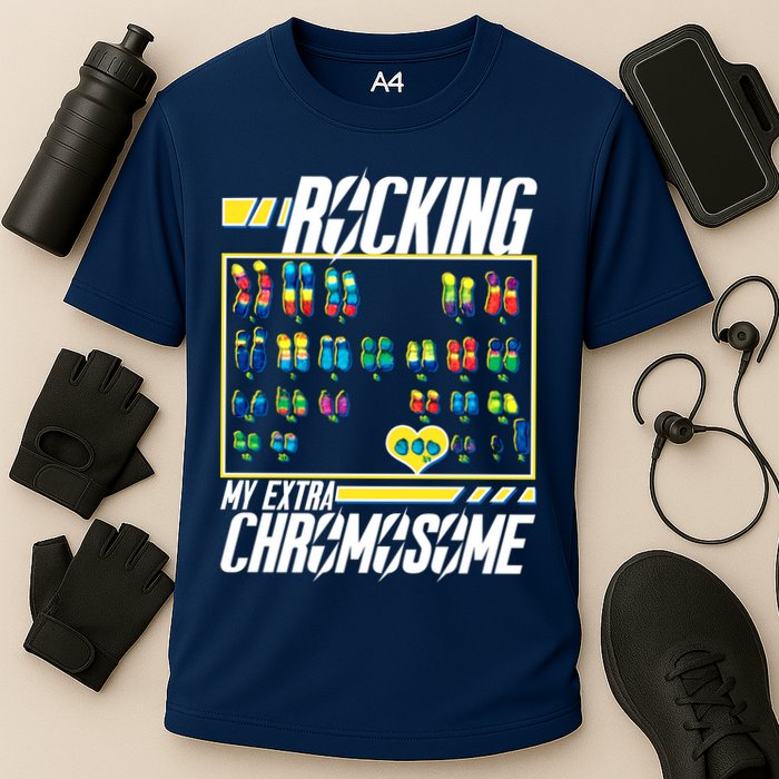 Rocking My Extra Chromosome Cooling Performance Crew T-Shirt