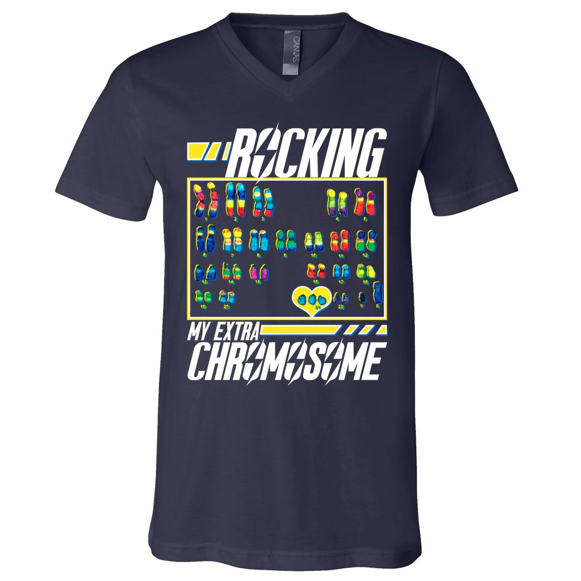 Rocking My Extra Chromosome V-Neck T-Shirt