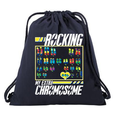 Rocking My Extra Chromosome Drawstring Bag