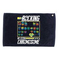 Rocking My Extra Chromosome Grommeted Golf Towel