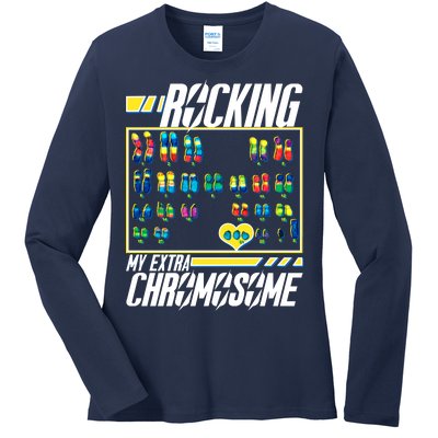 Rocking My Extra Chromosome Ladies Long Sleeve Shirt