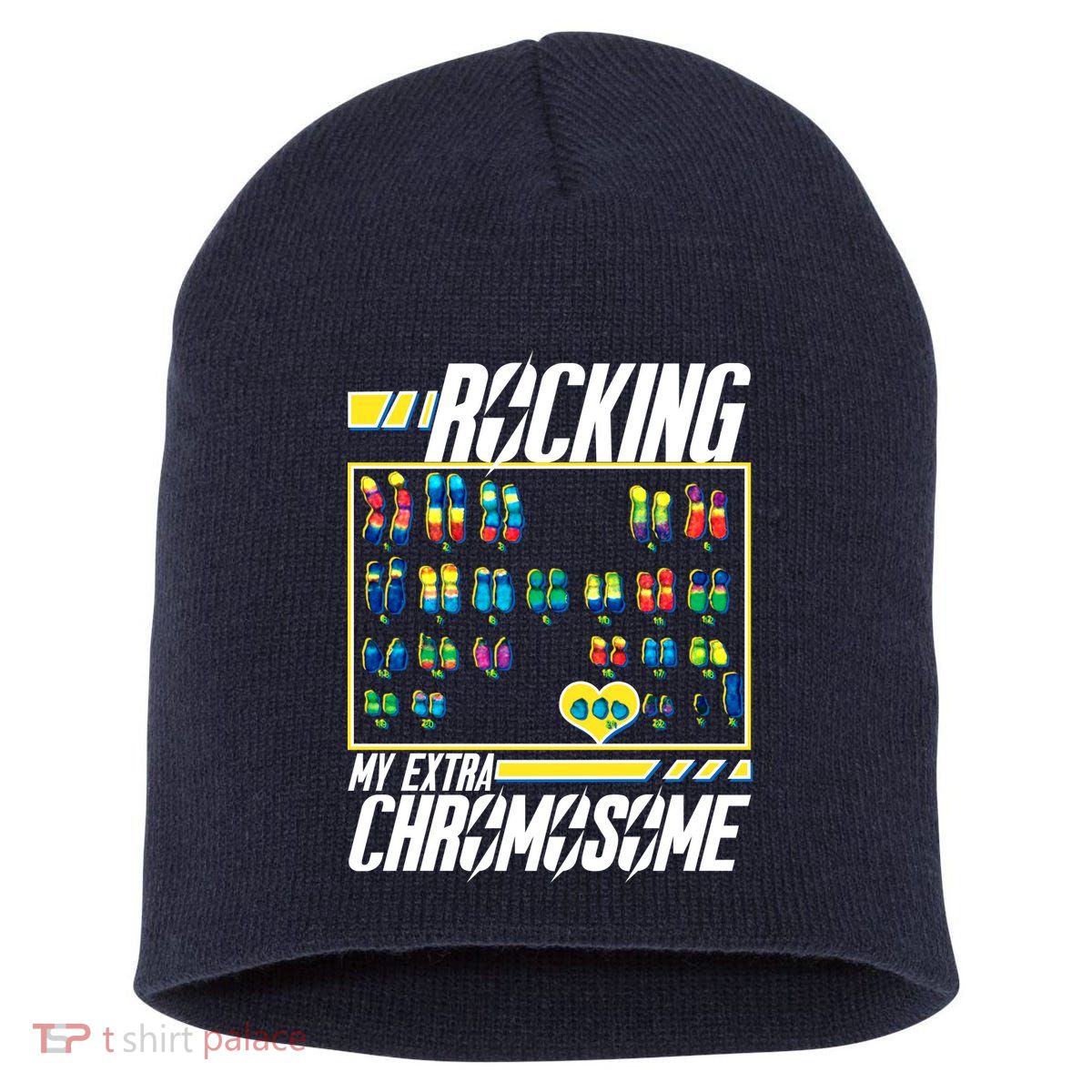 Rocking My Extra Chromosome Short Acrylic Beanie