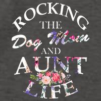 Rocking The Dog Mom And Aunt Life Vector Backpack