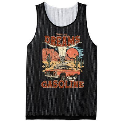 Runs On Dreams And Gasoline I Got A Heart Like A Truck Mesh Reversible Basketball Jersey Tank