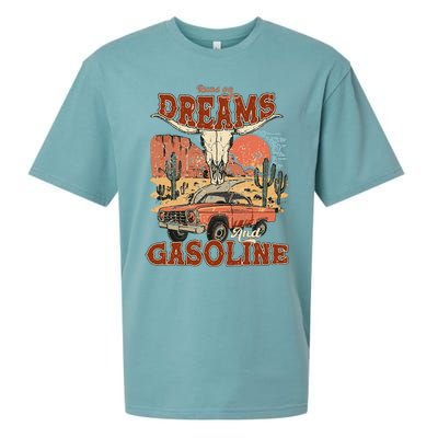 Runs On Dreams And Gasoline I Got A Heart Like A Truck Sueded Cloud Jersey T-Shirt