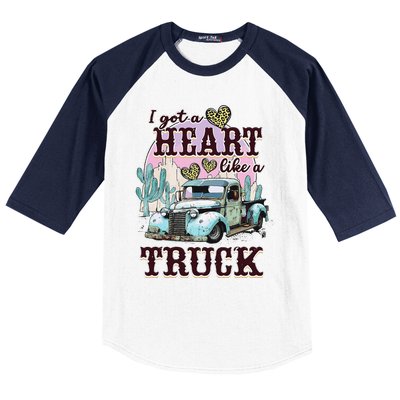 Runs On Dreams And Gasoline I Got A Heart Like A Truck Baseball Sleeve Shirt