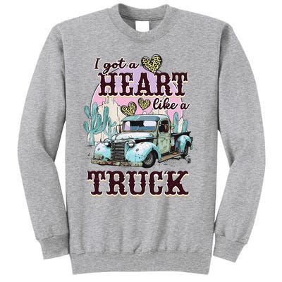 Runs On Dreams And Gasoline I Got A Heart Like A Truck Tall Sweatshirt