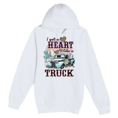 Runs On Dreams And Gasoline I Got A Heart Like A Truck Premium Pullover Hoodie