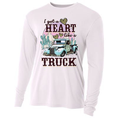 Runs On Dreams And Gasoline I Got A Heart Like A Truck Cooling Performance Long Sleeve Crew