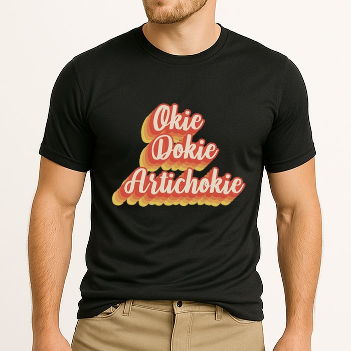 Retro Okie Dokie Artichokie Cooling Performance Crew T-Shirt