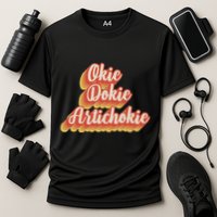Retro Okie Dokie Artichokie Cooling Performance Crew T-Shirt