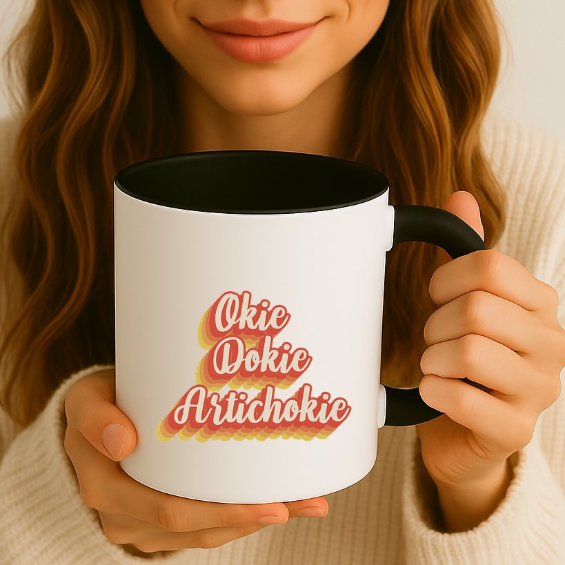 Retro Okie Dokie Artichokie Mug