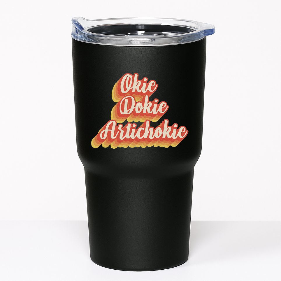 Retro Okie Dokie Artichokie Tumbler