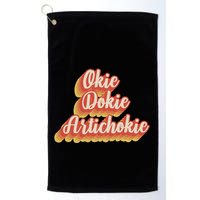Retro Okie Dokie Artichokie Golf Towel