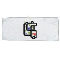 Race On DadS Mat Road On Dad Large Microfiber Waffle Golf Towel