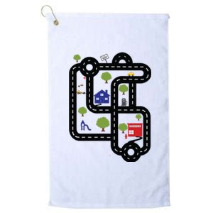 Race On DadS Mat Road On Dad Platinum Collection Golf Towel