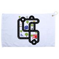 Race On DadS Mat Road On Dad Grommeted Golf Towel