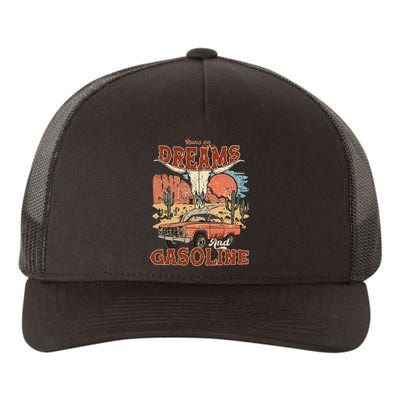 Runs On Dreams And Gasoline I Got A Heart Like A Truck Yupoong Adult 5-Panel Trucker Hat