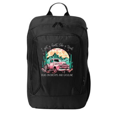 Runs On Dreams And Gasoline I Got A Heart Like A Truck City Backpack